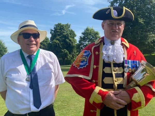 The Town Crier with the Deputy Mayor